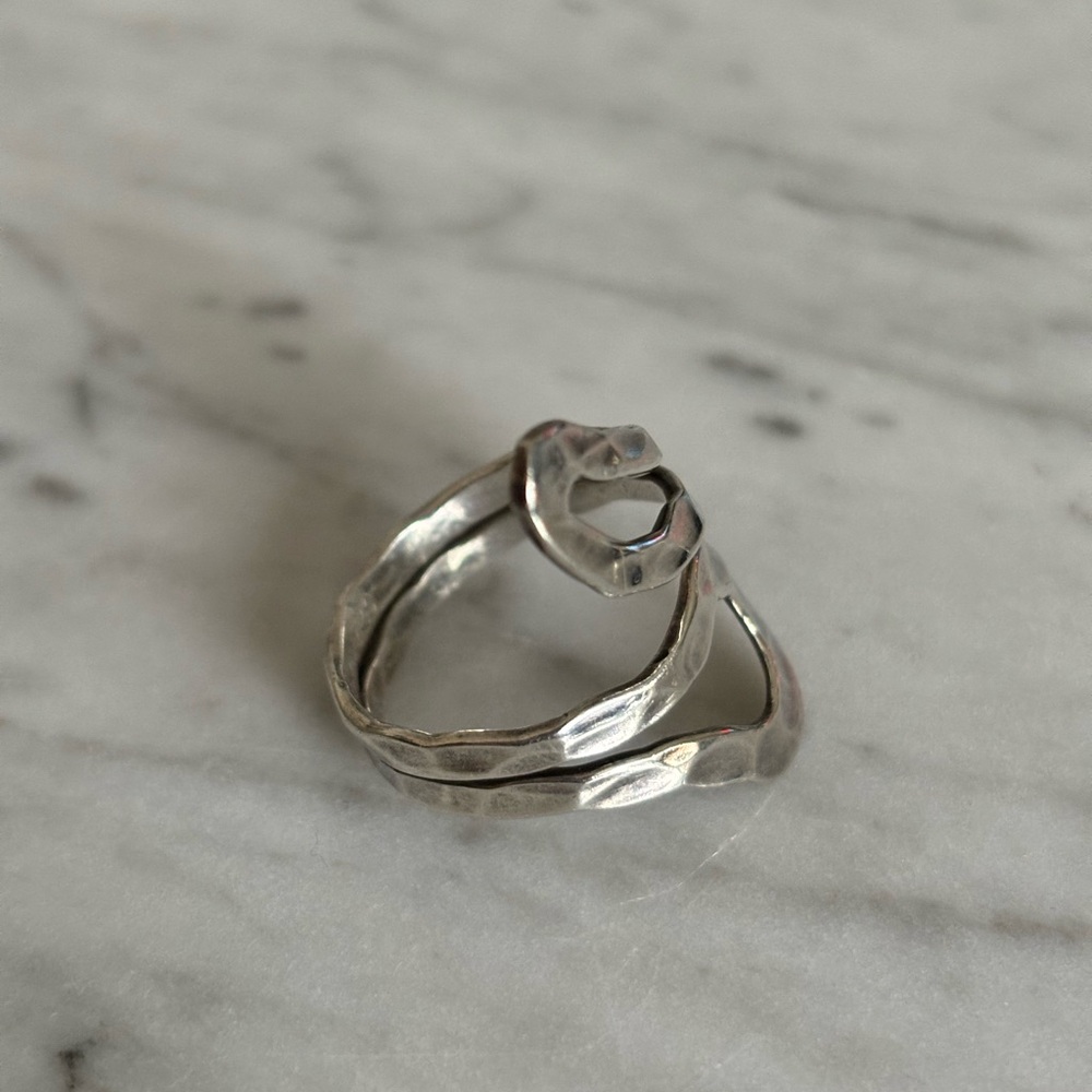Adjustable Sterling Silver Wrap Ring - image 2